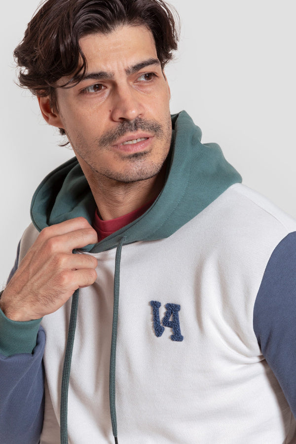 Sudadera Gorro Tricolor Blanco - Legado SKU 0.31995