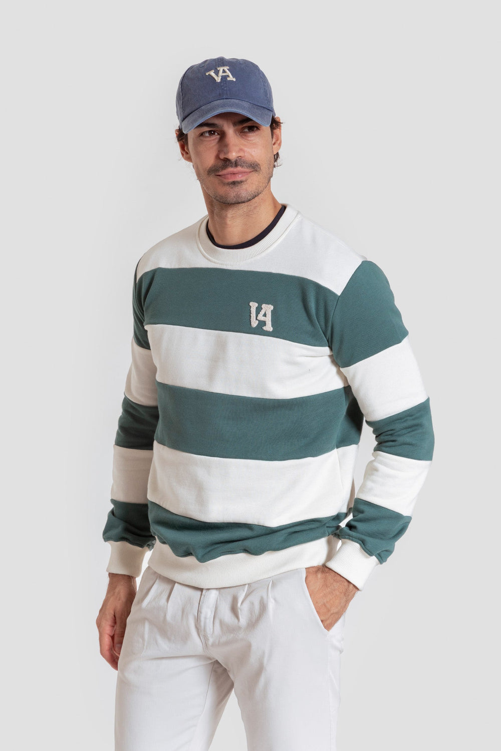 Sudadera Raya Ancha Menta - Legado SKU 0.31996