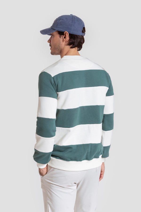 Sudadera Raya Ancha Menta - Legado SKU 0.31996