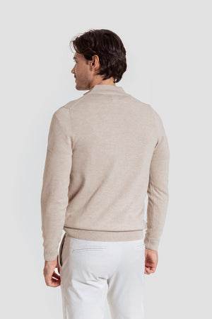 Jersey Cuello Cremallera Hueso - Raíces SKU 0.32020
