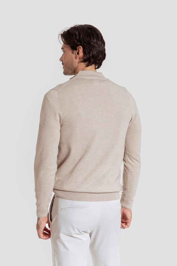 Jersey Cuello Cremallera Hueso - Raíces SKU 0.32020