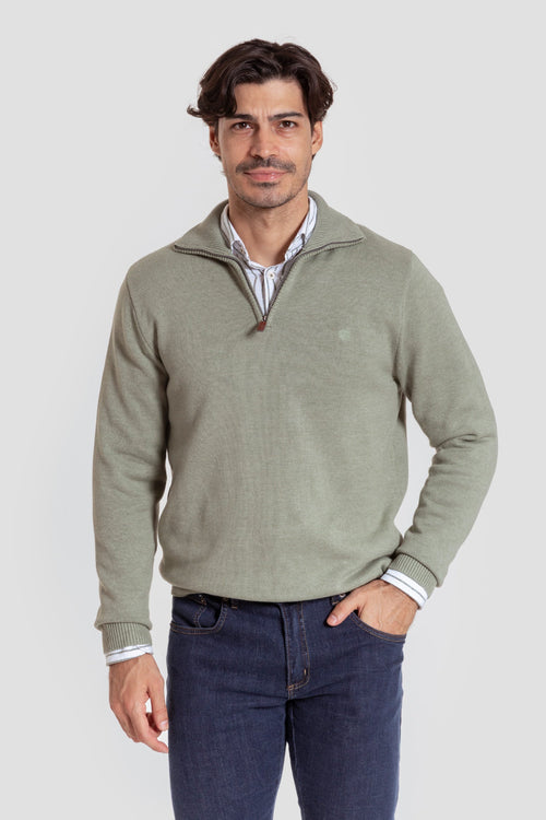 Jersey Cuello Cremallera Hoja - Raíces SKU 0.32021