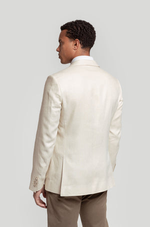 Blazer de linho bege SKU 0.30817