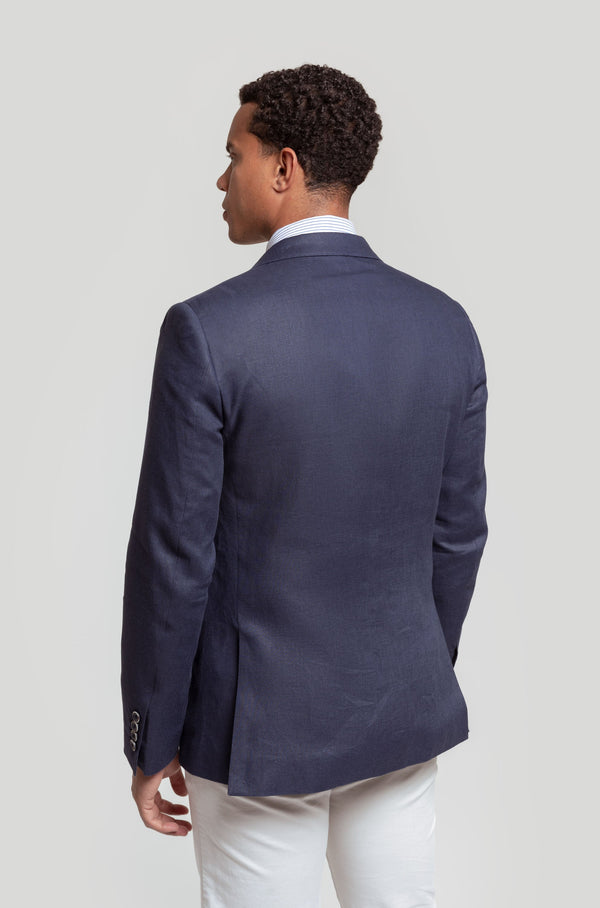 Blazer de Linho Azul SKU 0.30817