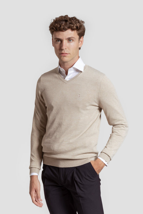 Jersey Cuello Pico Hueso - Raíces SKU 0.32017