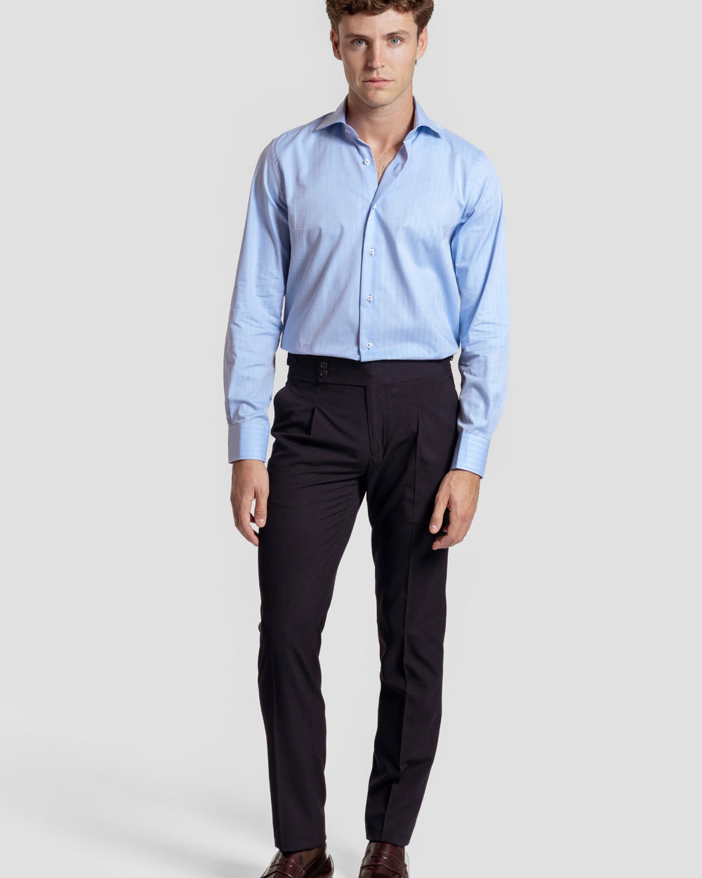 Camisa Vestir Espiga Celeste SKU 0.32187