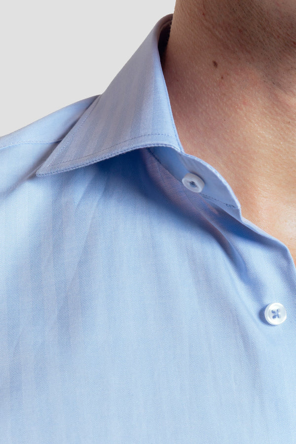 Camisa Vestir Espiga Celeste SKU 0.32187