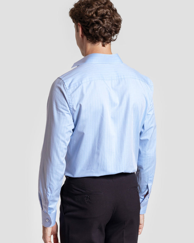 Camisa Vestir Espiga Celeste SKU 0.32187