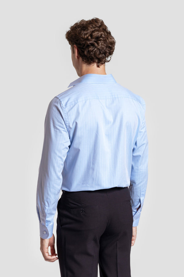 Camisa Vestir Espiga Celeste SKU 0.32187