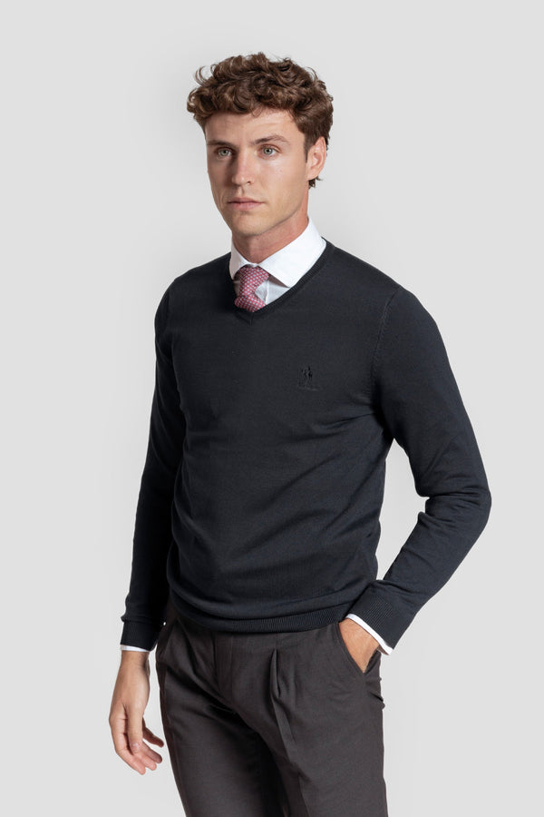 Jersey Cuello Pico Marino - Raíces SKU 0.32017