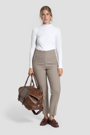 Pantalon Pata De Gallo Camel SKU 0.32182