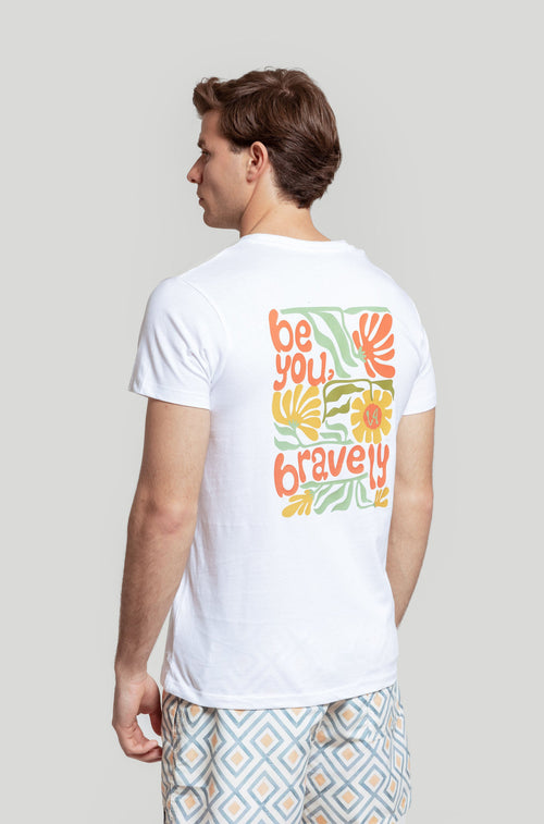 Camiseta Be Yuo Bravely White SKU 0.30861