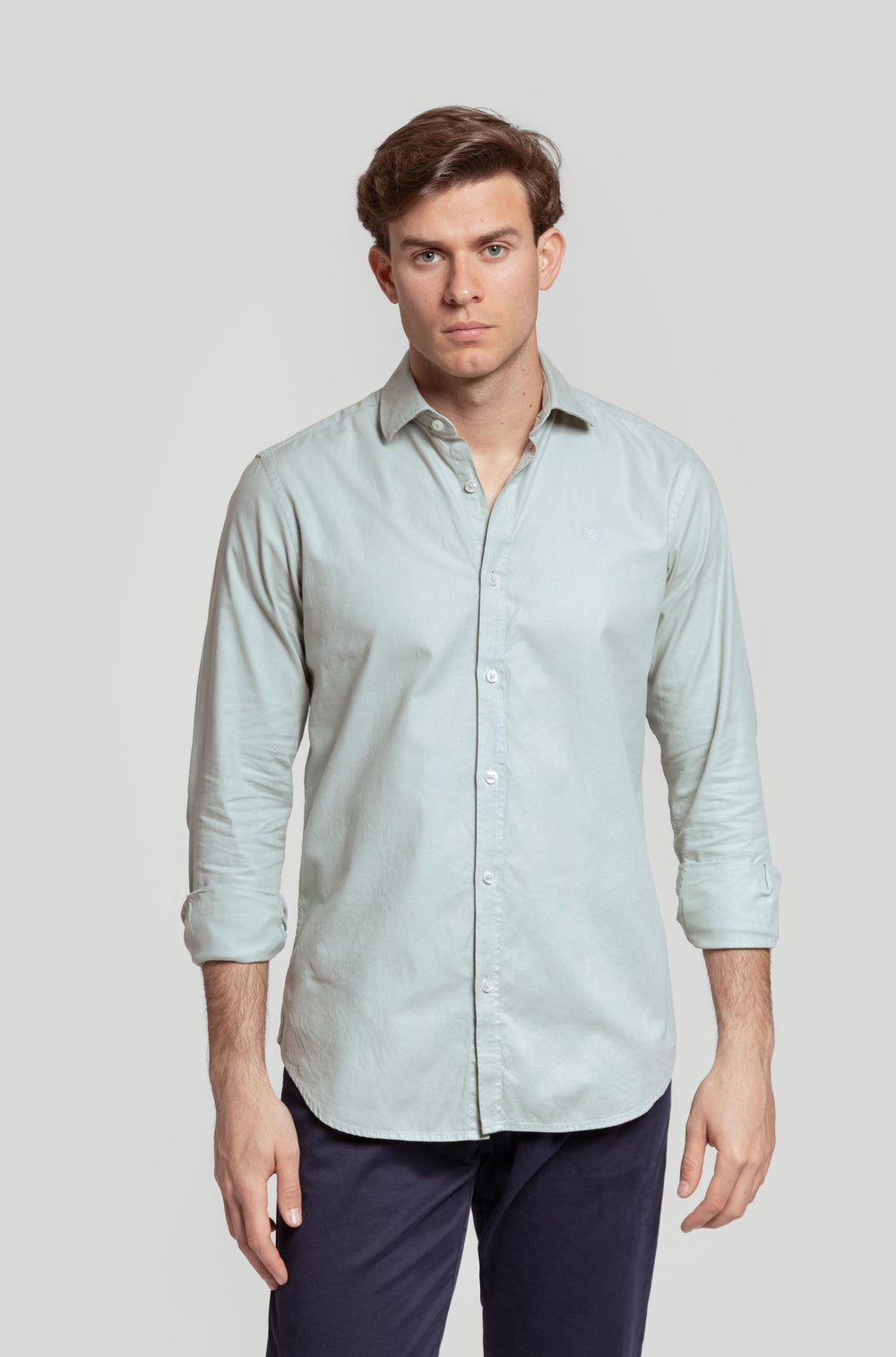 Camisa Estructura Verde Agua SKU 0.30562