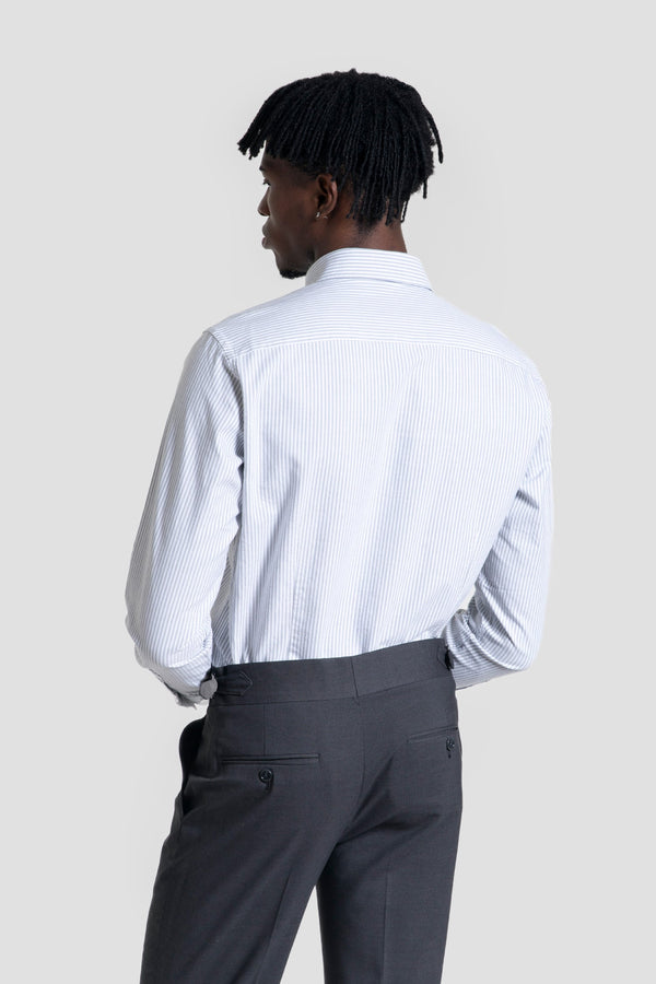 Camisa Oxford Rayas Gris SKU 0.32238