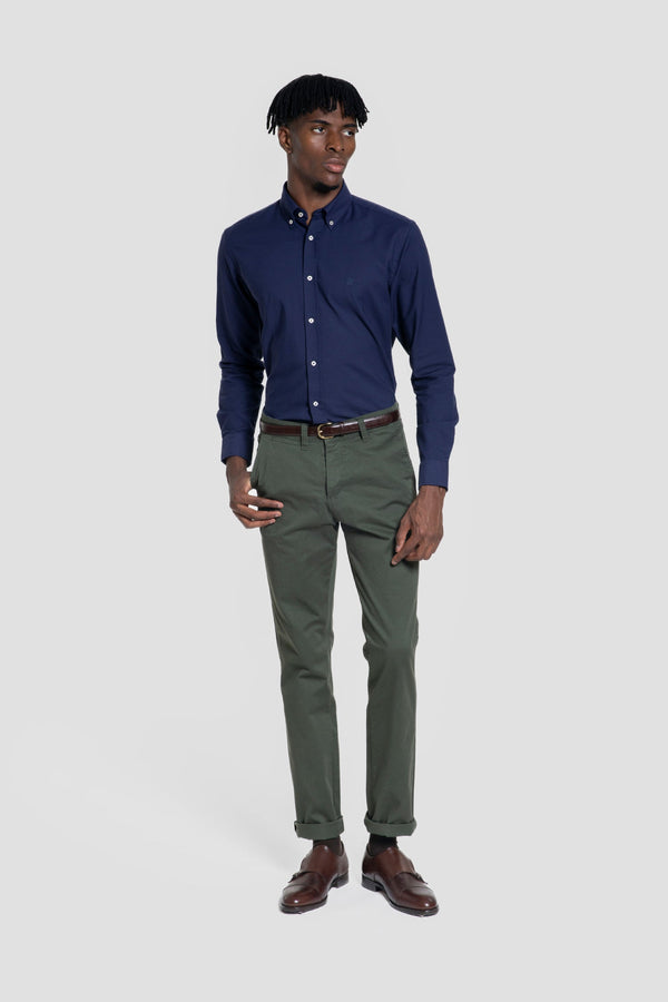 Camisa Oxford Marino SKU 0.32235