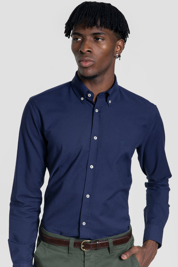 Camisa Oxford Marino SKU 0.32235