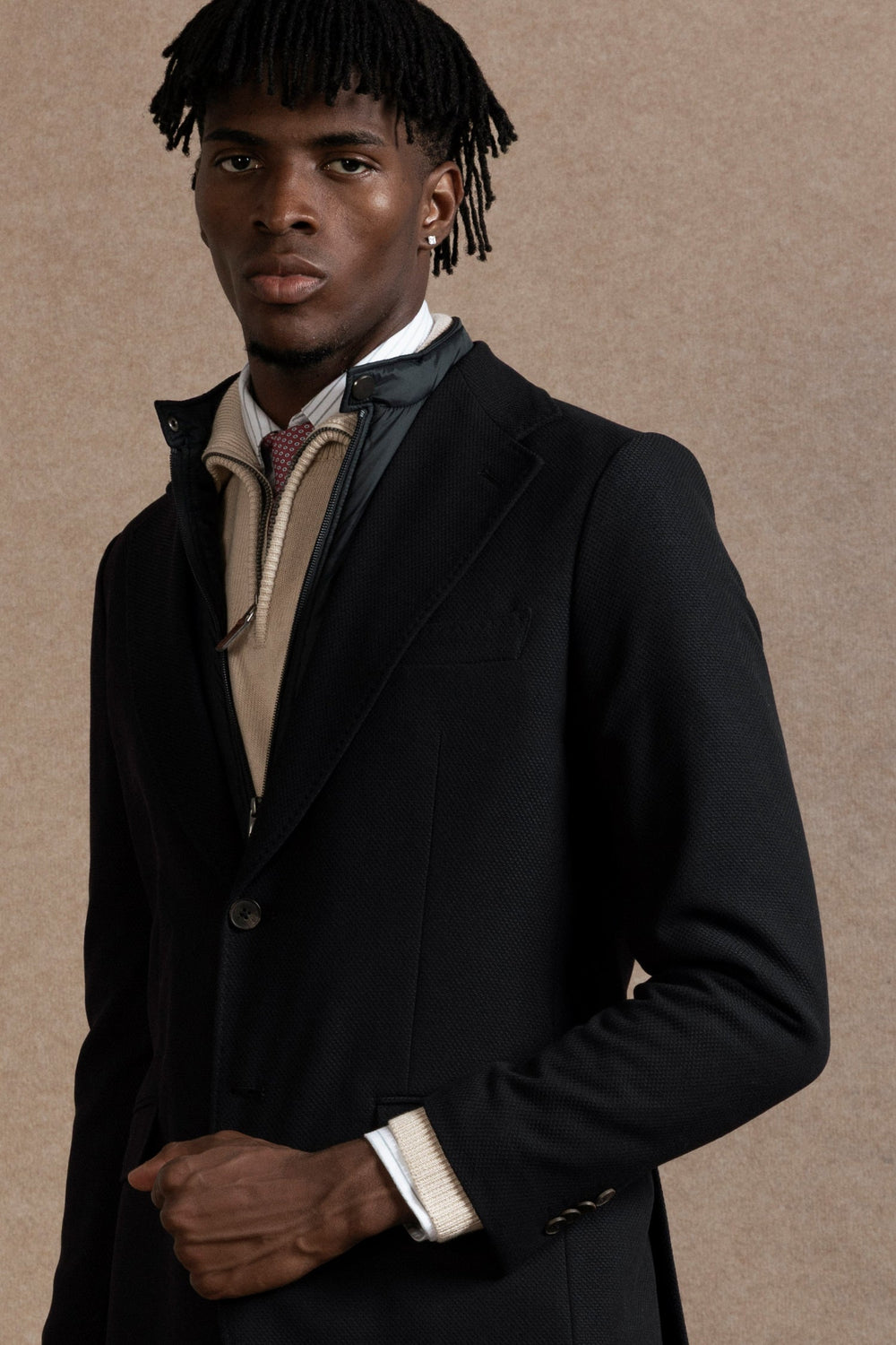 Americana de Punto con Desmontable Marino SKU 0.32256