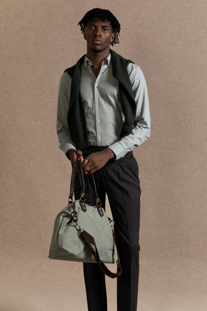 Camisa Regular Fit Oxford Verde Hoja SKU 0.32236