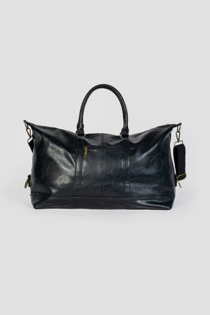 Bolso de Viaje Grande Efecto Piel Negro SKU 0.32183