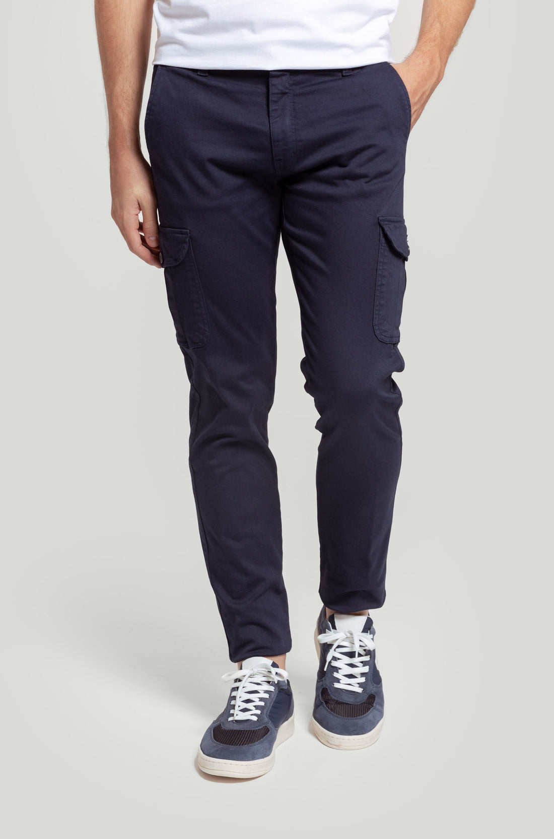 Chino Cargo Tapeta Navy SKU 0.24297