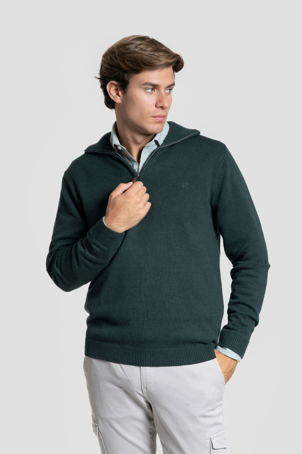 Jersey Cuello Cremallera Botella- Raíces SKU 0.32021