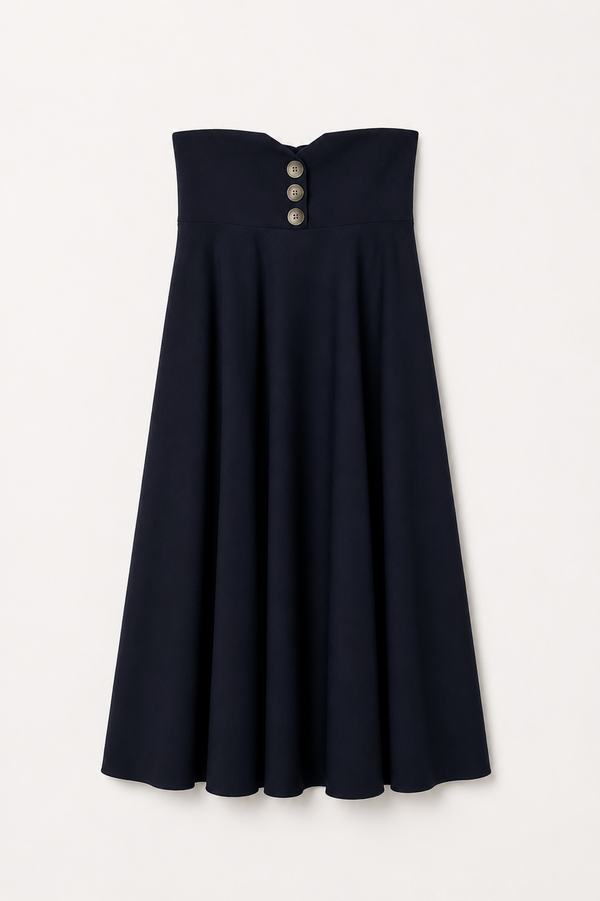 Falda Midi Botonadura Alta SKU 0.33693