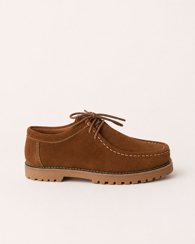 Sapato de camurça camel SKU 0.34758
