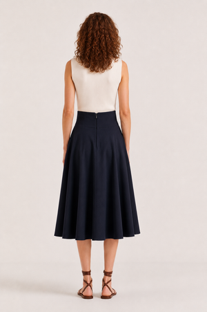 Falda Midi Botonadura Alta SKU 0.33693