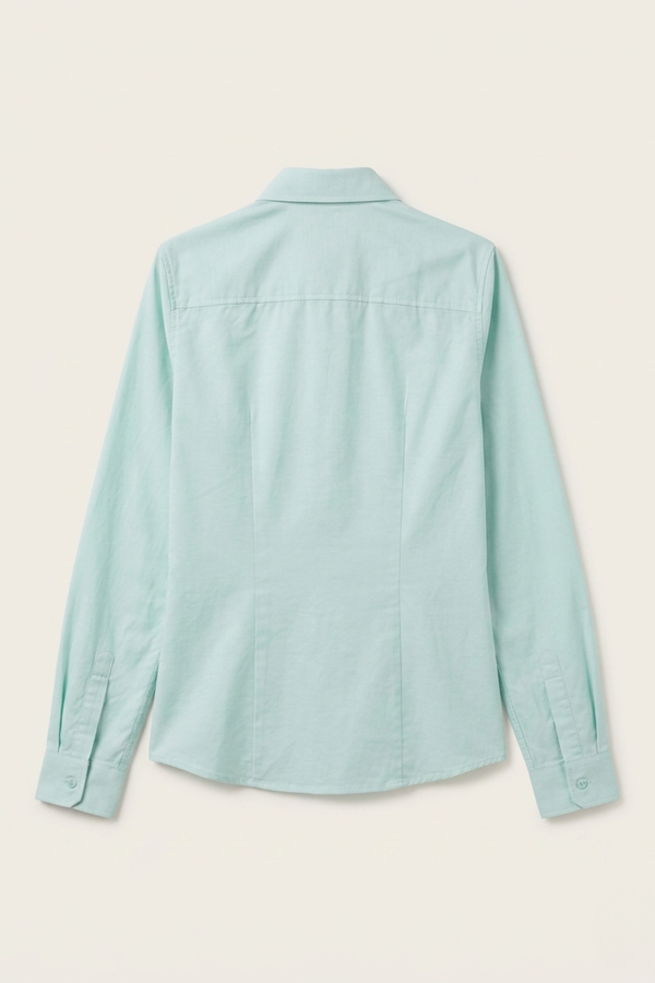 Camisa Oxford Lisa Verde Agua SKU 0.34244