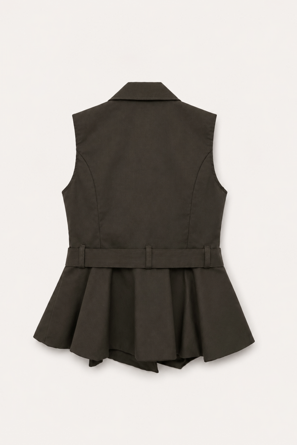 Chaleco Peplum Cinturón SKU 0.34250