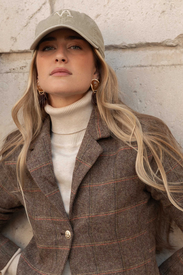 Chaqueta Tweed Señora  MARRON SKU 0.32443