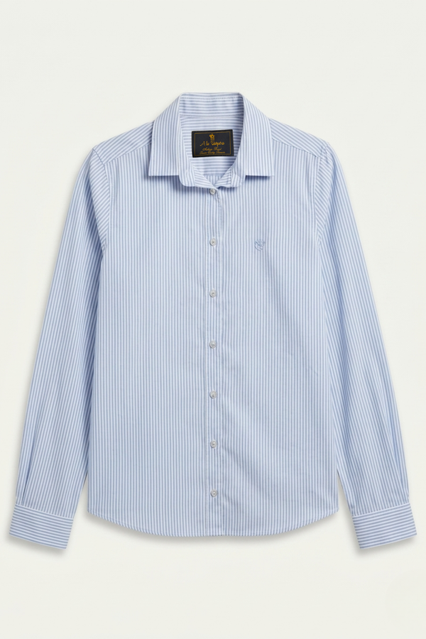 Camisa Oxford Rayas Celestes SKU 0.34245