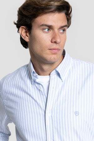 Camisa Oxford Raya Celeste SKU 0.32446