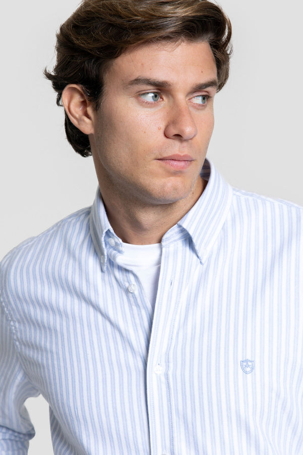 Camisa Oxford Raya Celeste SKU 0.32446