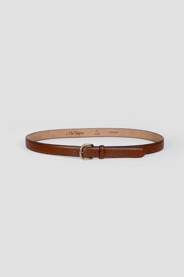 Cinturon Fino Venas Camel SKU 0.31785