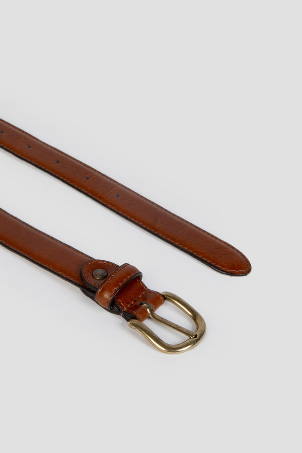 Cinturon Fino Venas Camel SKU 0.31785