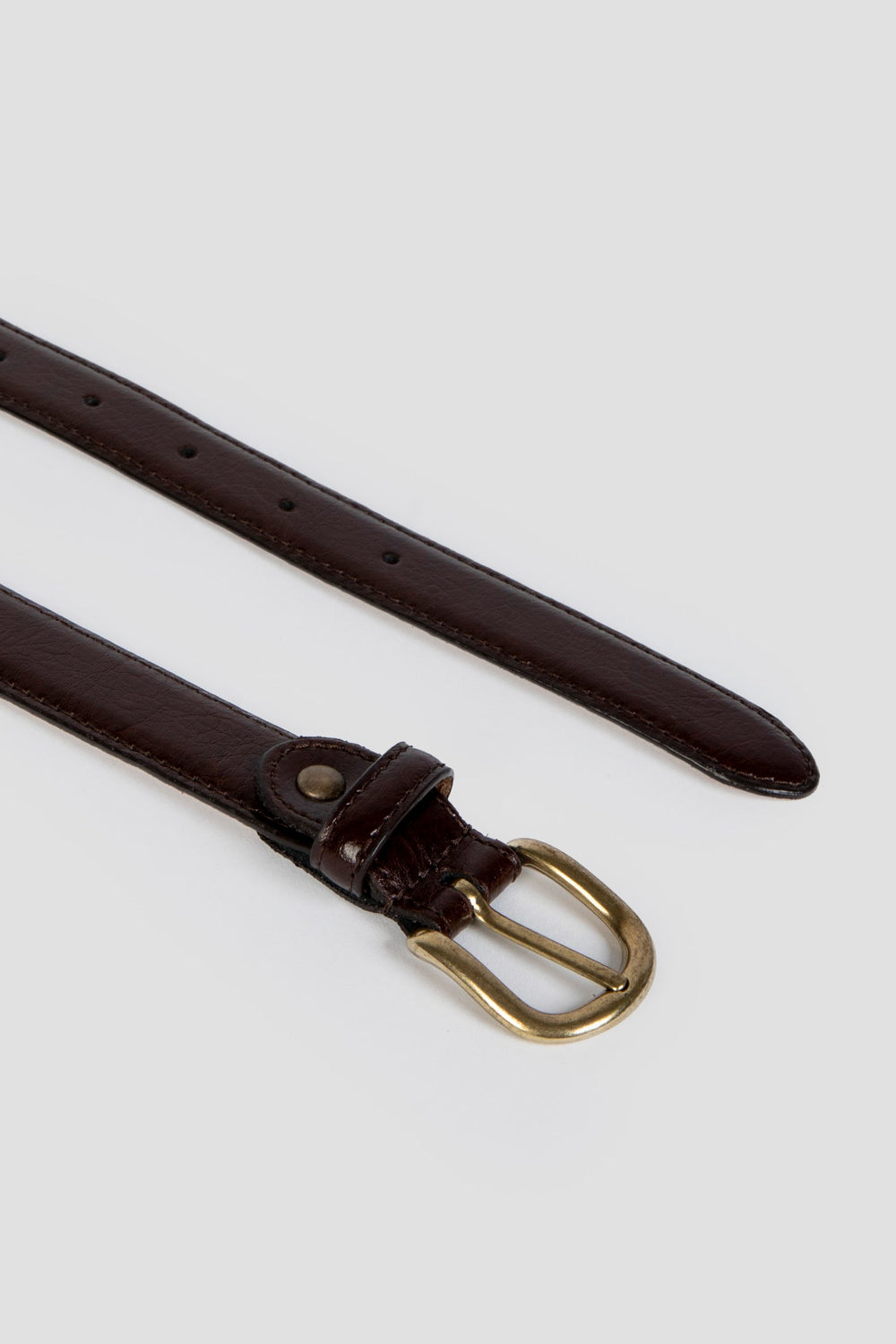 Cinturon Fino Venas Marron SKU 0.31785