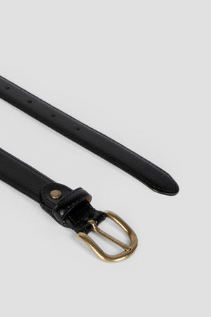 Cinturon Fino Venas Negro SKU 0.31785