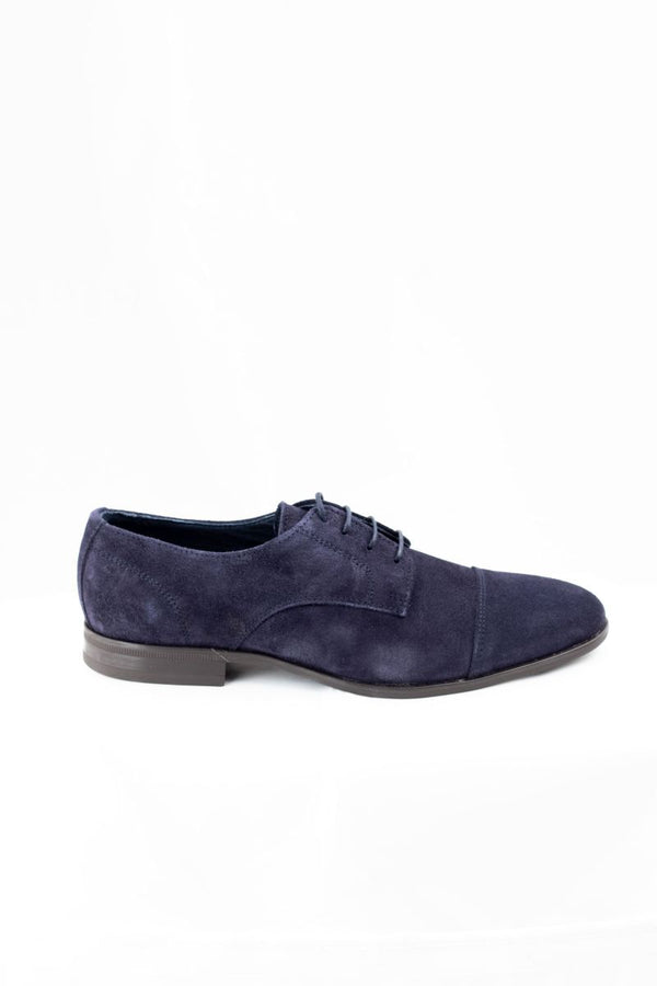 SAPATO CLÁSSICO DE CAMURÇA COM CADARÇO NAVY SKU 0,24355