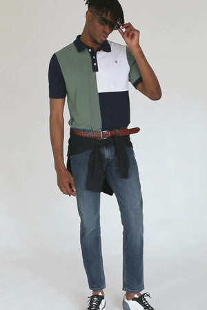 Polo Cuadro Escudo Kaki  SKU 0.31154