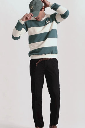 Sudadera Raya Ancha Menta - Legado SKU 0.31996