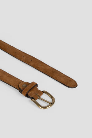 Cinturon Fino Serraje Camel SKU 0.31784
