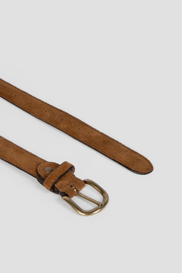 Cinturon Fino Serraje Camel SKU 0.31784