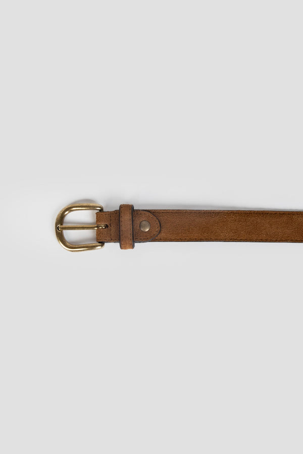 Cinturon Fino Serraje Camel SKU 0.31784