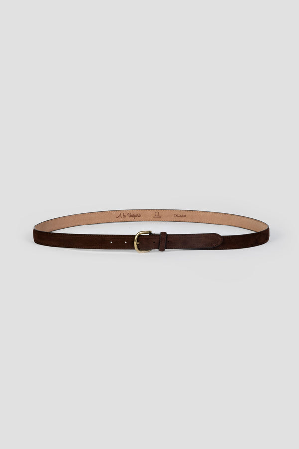 Cinturon Fino Serraje Marron SKU 0.31784