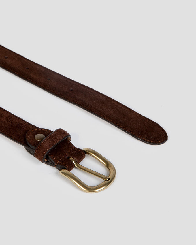 Cinturon Fino Serraje Marron SKU 0.31784
