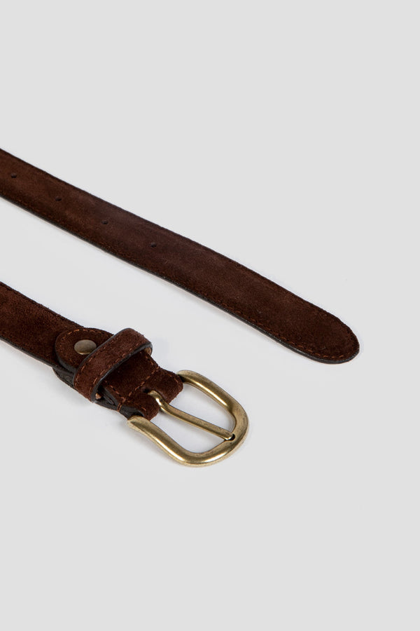 Cinturon Fino Serraje Marron SKU 0.31784