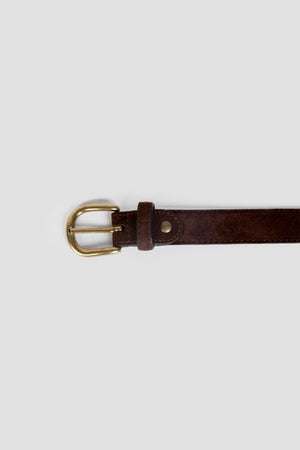 Cinturon Fino Serraje Marron SKU 0.31784