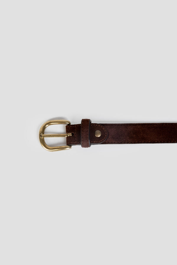 Cinturon Fino Serraje Marron SKU 0.31784
