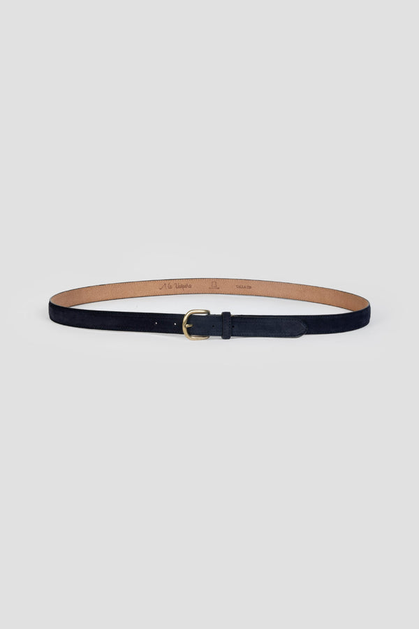 Cinturon Fino Serraje Marino SKU 0.31784